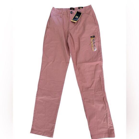LEE WOMEN'S LEGENDARY CHINO PANT, Mid Rise, Rose, size 4, NWT - Picture 2 of 9